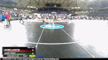 74 lbs Cons. Round 5 - Asher Harju, Anacortes Hawkeyes Wrestling Club vs Jacobey Lamothe, Mat Demon Wrestling Club