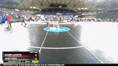 74 lbs Cons. Round 5 - Asher Harju, Anacortes Hawkeyes Wrestling Club vs Jacobey Lamothe, Mat Demon Wrestling Club