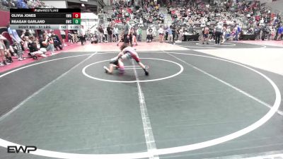 51 lbs Rr Rnd 3 - Olivia Jones, HURRICANE WRESTLING ACADEMY vs Reagan Garland, Berryhill Wrestling Club
