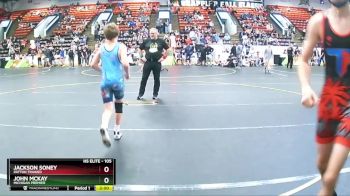 105 lbs Cons. Round 2 - John McKay, Michigan Premier vs Jackson Soney, Patton Trained