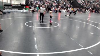 49 lbs 1st Place Match - Carson Peterson, Grandview Wolves Wrestling Clu vs Zeke Gray, Millard South