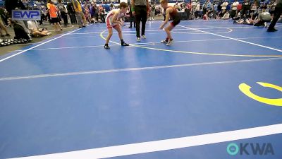 61 lbs Round Of 16 - Drake Rogers, Weatherford Youth Wrestling vs Carson Beams, Mustang Bronco Wrestling Club