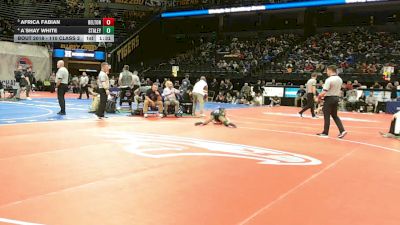 110 Class 2 lbs Champ. Round 1 - Africa Fabian, Belton vs A`Shay White, Staley