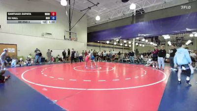88 lbs Rr Rnd 2 - Santiago Zapata, Woodland Wrestling vs Oj Hall, Richmond Hill Wrestling Club