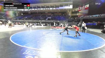 150 lbs Quarterfinal - Jesse Meza, Oakdale vs Mika Ontiveros, Pitman
