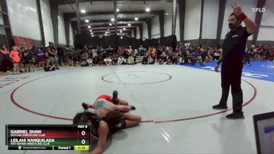 117 lbs Semifinal - Gabriel Shaw, Outlaw Wrestling Club vs Leilani Nanquilada, Mat Demon Wrestling Club