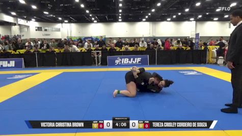 Tereza Crisley Cordeiro De Souza vs Victoria Christina Brown 2025 World IBJJF Jiu-Jitsu No-Gi Championship