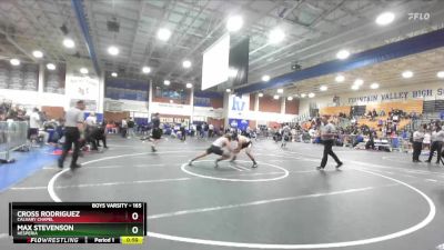 165 lbs Cons. Round 6 - Max Stevenson, Hesperia vs Cross Rodriguez, Calvary Chapel