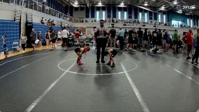 48 lbs Round 5 (6 Team) - Wesley Welch, Creeks Wrestling vs Genevieve Valdovinos, BHWC | Dirt Divers