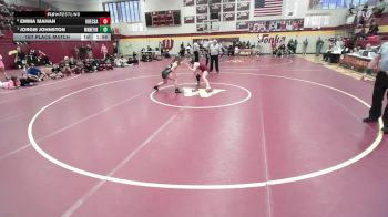 125 lbs 1st Place Match - Jorgie Johnston, WINNETONKA vs Emma Mahan, ODESSA