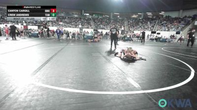 46 lbs Quarterfinal - Canton Cargill, Duncan Demon Wrestling vs Crew Andrews, Team Tulsa Wrestling Club