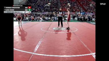 3A 113 lbs Cons. Round 1 - Thomas Westover, West Side vs Luke Stark, Grangeville