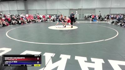 126 lbs Round 3 (8 Team) - Sawyer Hackbarth, Oklahoma Red vs Lincoln Rex, Utah