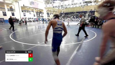 121 lbs Consi Of 8 #1 - Liam Lawler, Bishop McDevitt-Harrisburg vs Malachi Ortiz, Jesuit High School - Tampa