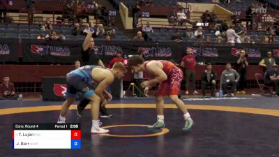 86 lbs Cons. Round 4 - Taylor Lujan, Panther WC/TMWC vs Joshua Barr, Nittany Lion Wrestling Club