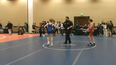 92 lbs Champ. Rd Of 16 - Korbin Kiessling, Rampage vs Weston Cipriani, South Hills Wrestling Academy