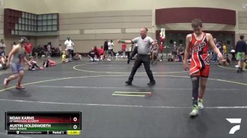 140 lbs Cons. Round 1 - Austin Holdsworth, Ragin Raisins vs Noah Karns, CP Wrestling Academy