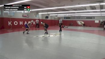 141 lbs Champ. Round 1 - Jaylen Covington, Millikin vs Owen Adlfinger, Cornell College