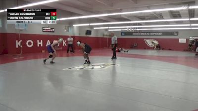 141 lbs Champ. Round 1 - Jaylen Covington, Millikin vs Owen Adlfinger, Cornell College