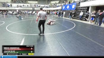 135 lbs Semifinal - Colton Klug, Mollitium Wrestling Club vs Brock Hinderman, Sarbacker Wrestling Academy