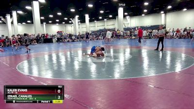 132 lbs Round 5 (16 Team) - Kaleb Evans, All In vs Izrael Canales, Team Michigan Blue - DEV