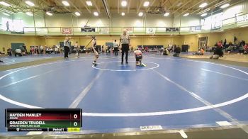 85 lbs Round 3 - Graeden Trudell, Apache Wrestling Club vs Hayden Manley, Ozark