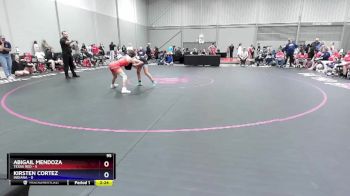 95 lbs Round 2 (8 Team) - Abigail Mendoza, Texas Red vs Kirsten Cortez, Indiana