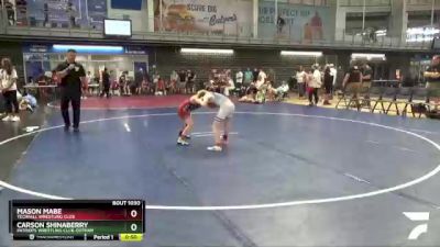 75 lbs Round 2 - Carson Shinaberry, Patriots Wrestling Club-Dothan vs Mason Mabe, Techfall Wrestling Club