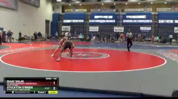 141 lbs Cons. Round 5 - Stockton O`Brien, Utah Valley-Unattached vs Isaac Salas, CA State University Bakersfield, -Unattached
