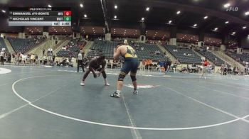 285 lbs Cons. Round 3 - Emmanuel Ayi-Bonte, Missouri Valley vs Nicholas Vincent, WVU Tech (W.Va.), WV