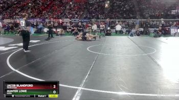 5A 160 lbs Semifinal - Hunter Lowe, Kuna vs Jacob Blandford, Middleton