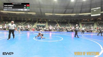 67 lbs Quarterfinal - Taze Daniels, Valiant Prep vs Jack Lange, Sebolt Wrestling Academy
