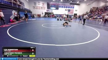 80 lbs Semifinal - Coy Robertson, Wheatland vs Christiano Pacheco, Carey Jr High