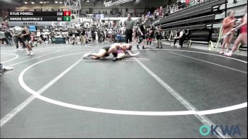 150 lbs Rr Rnd 3 - Kylie Powell, Standfast vs Kenzie Hartfield 2, OKC Saints Wrestling