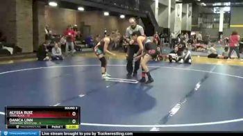 124 lbs Round 3 (6 Team) - Alyssa Ruiz, Texas Black vs Danica Linn, TigerHawk Wrestling