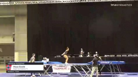 Maya Goode - Individual Trampoline, Eagle Gymnastics TX - 2021 USA Gymnastics Championships