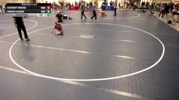 12U GIRLS - 75 lbs Quarters - Kassidy Bragg, Princeton Wrestling vs Kenzie Hager, Grapplers
