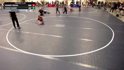 12U GIRLS - 75 lbs Quarters - Kassidy Bragg, Princeton Wrestling vs Kenzie Hager, Grapplers