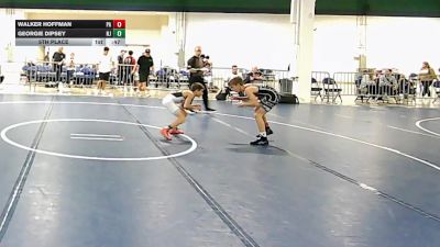 85 lbs 5th Place - Walker Hoffman, PA vs Georgie Dipsey, NJ