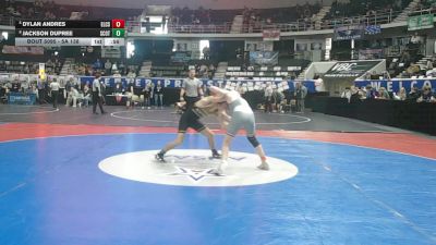 5A 138 lbs Cons. Round 1 - Jackson Dupree, Scottsboro vs Dylan Andres, Elmore County School