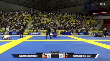 Mayara Santos De Melo vs Janaina Maia De Menezes 2026 World Jiu-Jitsu IBJJF Championship