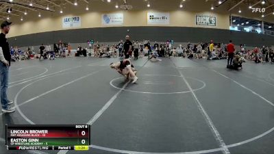 68 lbs Round 3 (6 Team) - Lincoln Brower, Mat Assassins Black vs Easton Ginn, CP Wrestling Academy