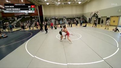 132 lbs Cons. Round 2 - Cash Silva, Durango Wrestling Club vs Asher Troendle, Uintah Wrestling