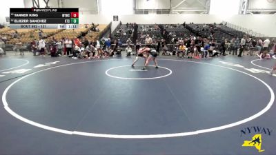 131 lbs Quarterfinal - Tanner King, Malone Youth Wrestling Club vs Eliezer Sanchez, KD Training Center