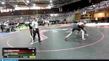 113 lbs Cons. Round 1 - Kai Christiansen, American Falls vs Caleb Montero, Borah