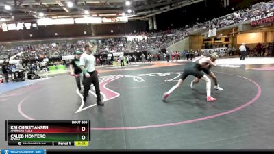 113 lbs Cons. Round 1 - Kai Christiansen, American Falls vs Caleb Montero, Borah