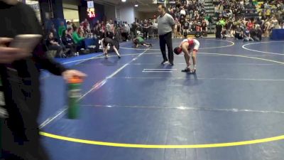 72 lbs Consy 2 - Gabe Peace, Quaker Valley vs Hunter Kowatch, Latrobe