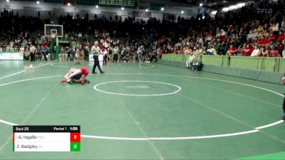 126 lbs Champ. Round 1 - Griffin Ingalls, Fishers vs Zayne Badgley, Eastern Hancock