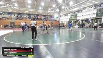 138 lbs Semifinal - Exekiel Freyre, Temecula Valley vs Ryan Bonanno, Rancho Bernardo