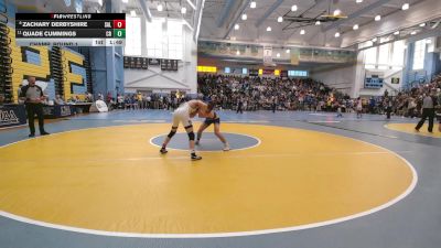 132 lbs Champ. Round 1 - Quade Cummings, Caesar Rodney H S vs Zachary Derbyshire, Salesianum
